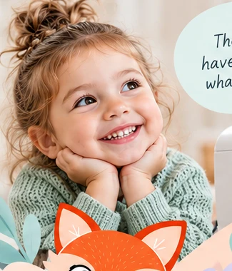 Illustrative photograph of a smiling child — replace with approved authentic imagery before launch